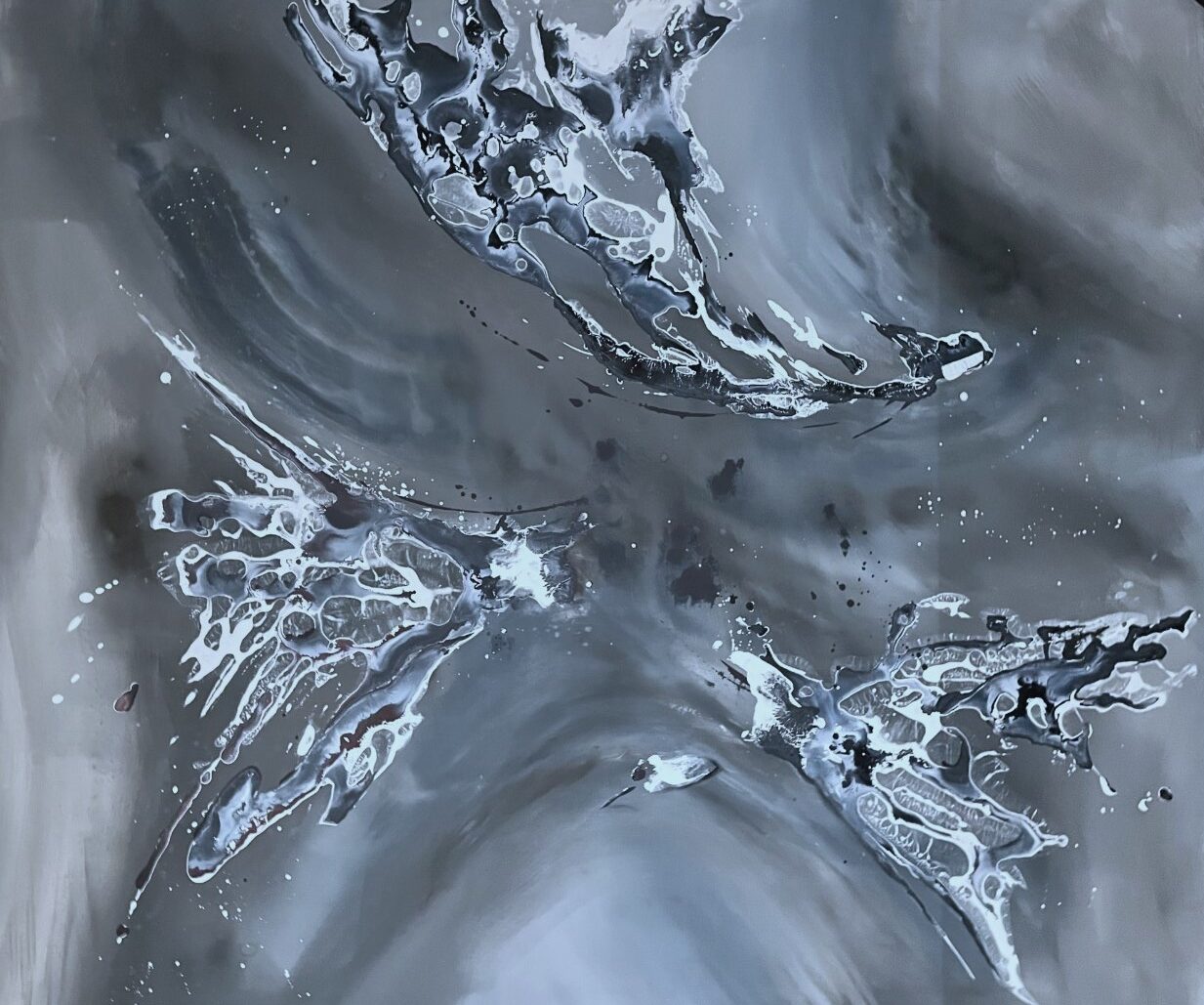 orginalt maleri Water splash